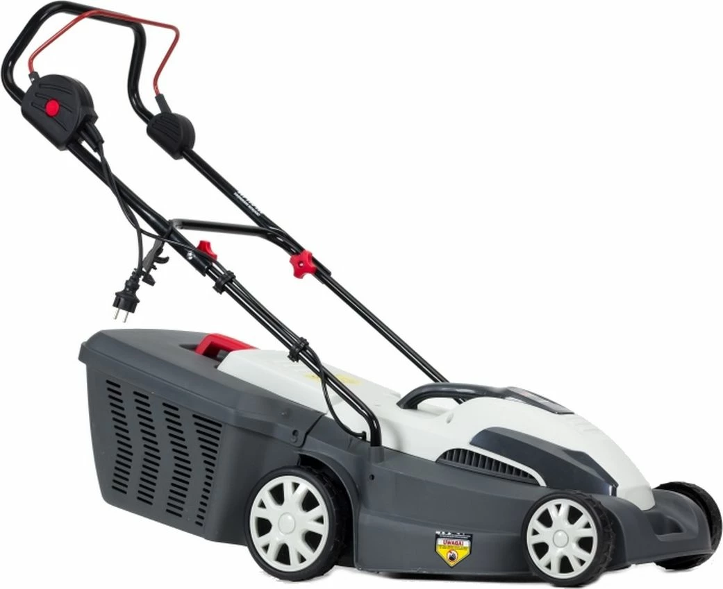 Kositëse bari elektrike NAC LE16-38-PB-KC 1600 W, 38 cm, kosh 45 L, gri/bardhë