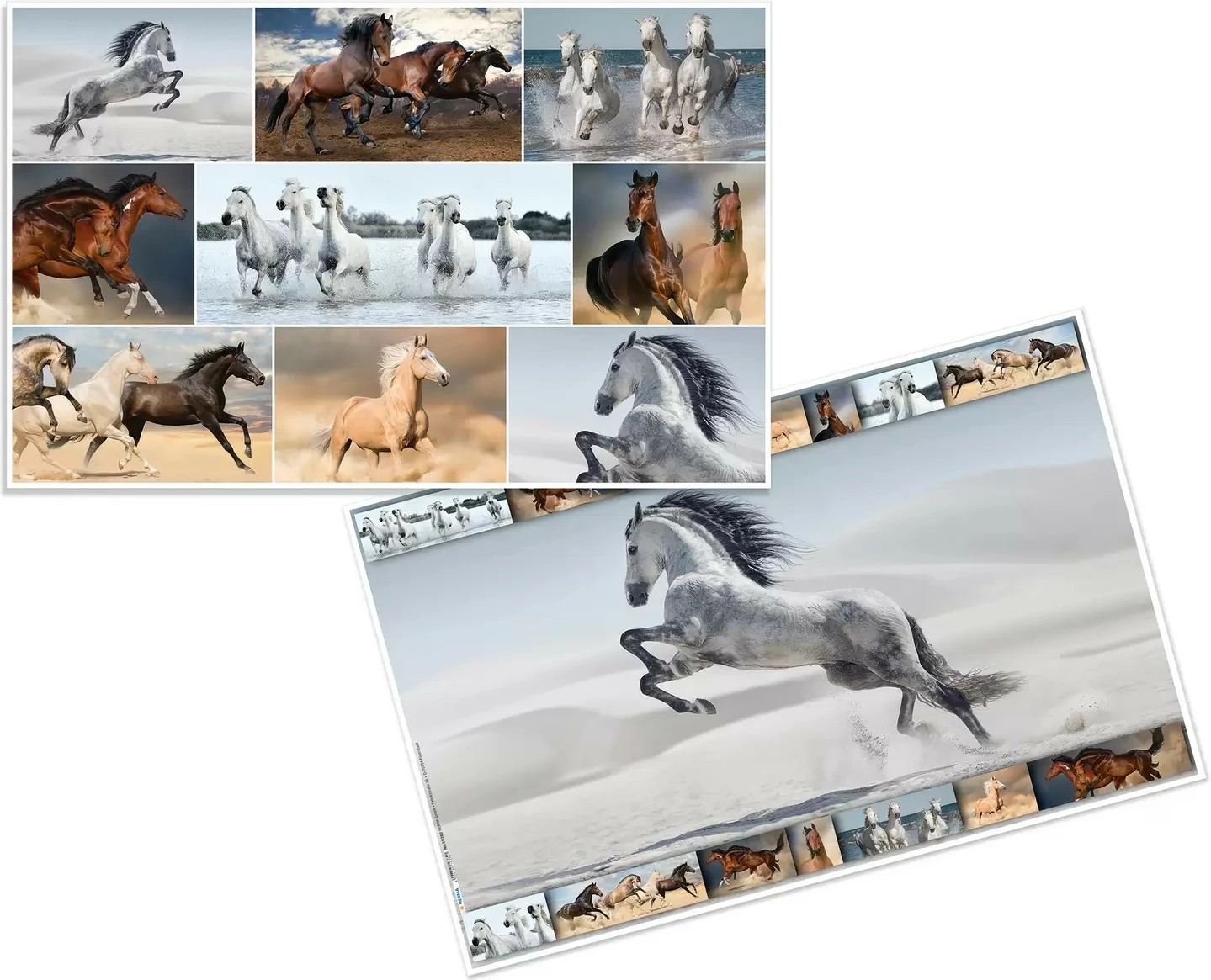Pad tavoline HERMA, karton, 550x350mm, shumëngjyrësh