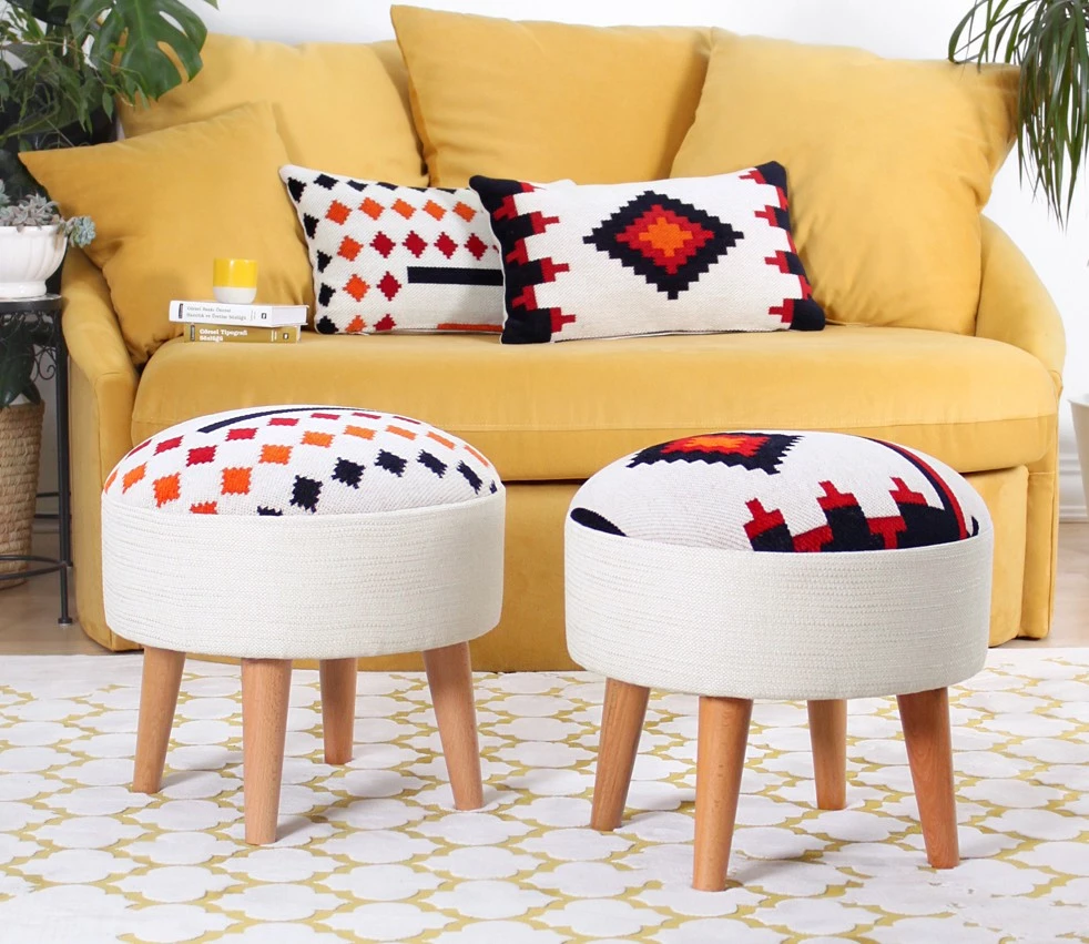 Puf bohemian, shumëngjyrësh, Atelier del Sofa, Farm
