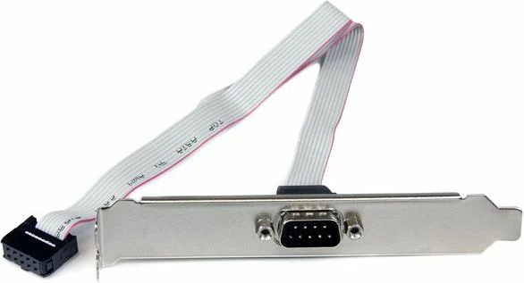 Adapter kabllo seriale StarTech PLATE9M16 DB-9 në IDC-10 0.4 m, gri