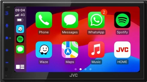 Media player JVC KW-M595DBT, 6.8 inch, Bluetooth, Apple CarPlay, Android Auto, zi