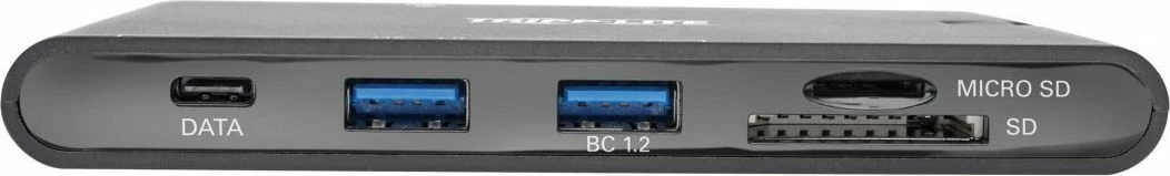Dock station USB-C Tripp Lite U442-DOCK3-B, 1x HDMI, Gigabit LAN, 2x USB 3.0, 2x USB-C, lexues SD/microSD, e zezë