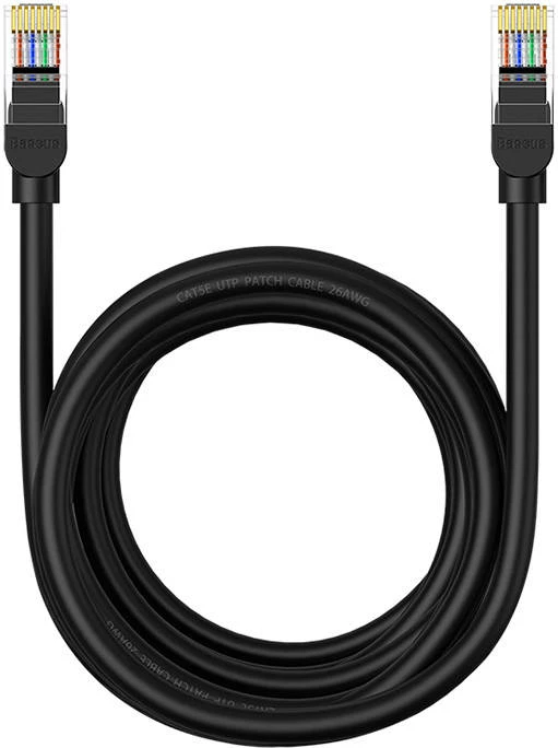 Kabllo rrjeti Baseus CAT5, 5m, e zezë