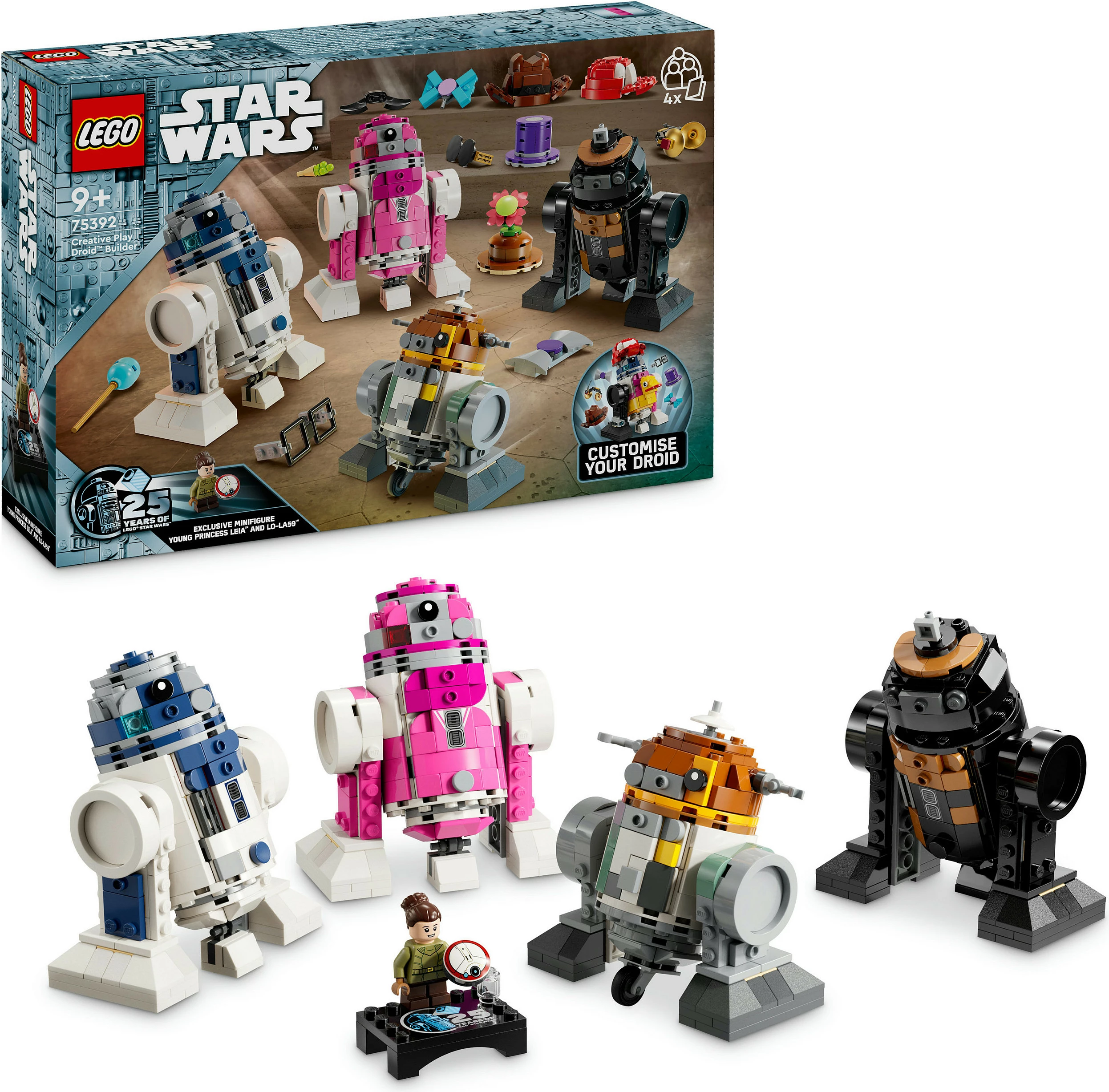 Set ndërtimi LEGO Star Wars Creative Play Droid Builder 75392, 1186 pjesë, 9+ vjeç, shumëngjyrësh