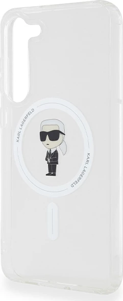 Mbështjellës Karl Lagerfeld IML Ikonik MagSafe për Samsung Galaxy S24+, transparent