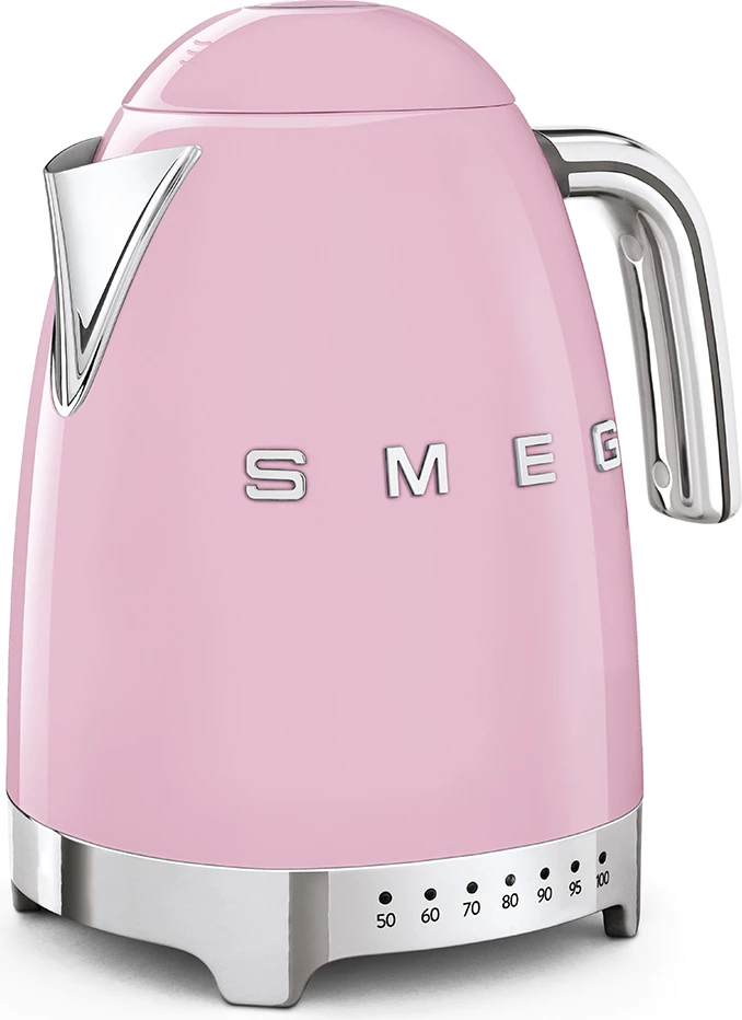 Çajnik elektrik Smeg 50's Style KLF04 1.7 L temperaturë e rregullueshme 50–100°C 2400 W, rozë