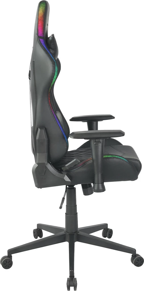 Karrige gaming Deltaco Gaming GAM-080, RGB, PU lëkurë artificiale, 120 kg, e zezë