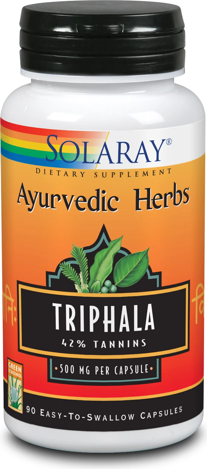 Suplement ushqimor Solaray Triphala 500mg unisex 90 kapsula