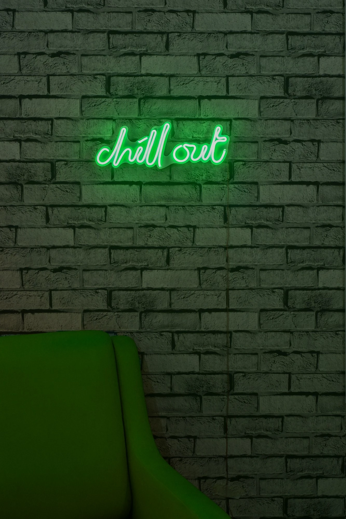 Dritë dekorative LED plastike, 'chill out', ngjyrë e gjelbër