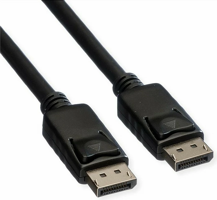 Kabllo DisplayPort ROLINE 11045986, 10 m, 4096x2560 60Hz, e zezë