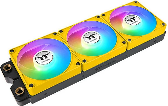 Ventilator kasë Thermaltake CT140 EX Reverse ARGB Sync 140mm, 3 copë, verdhë