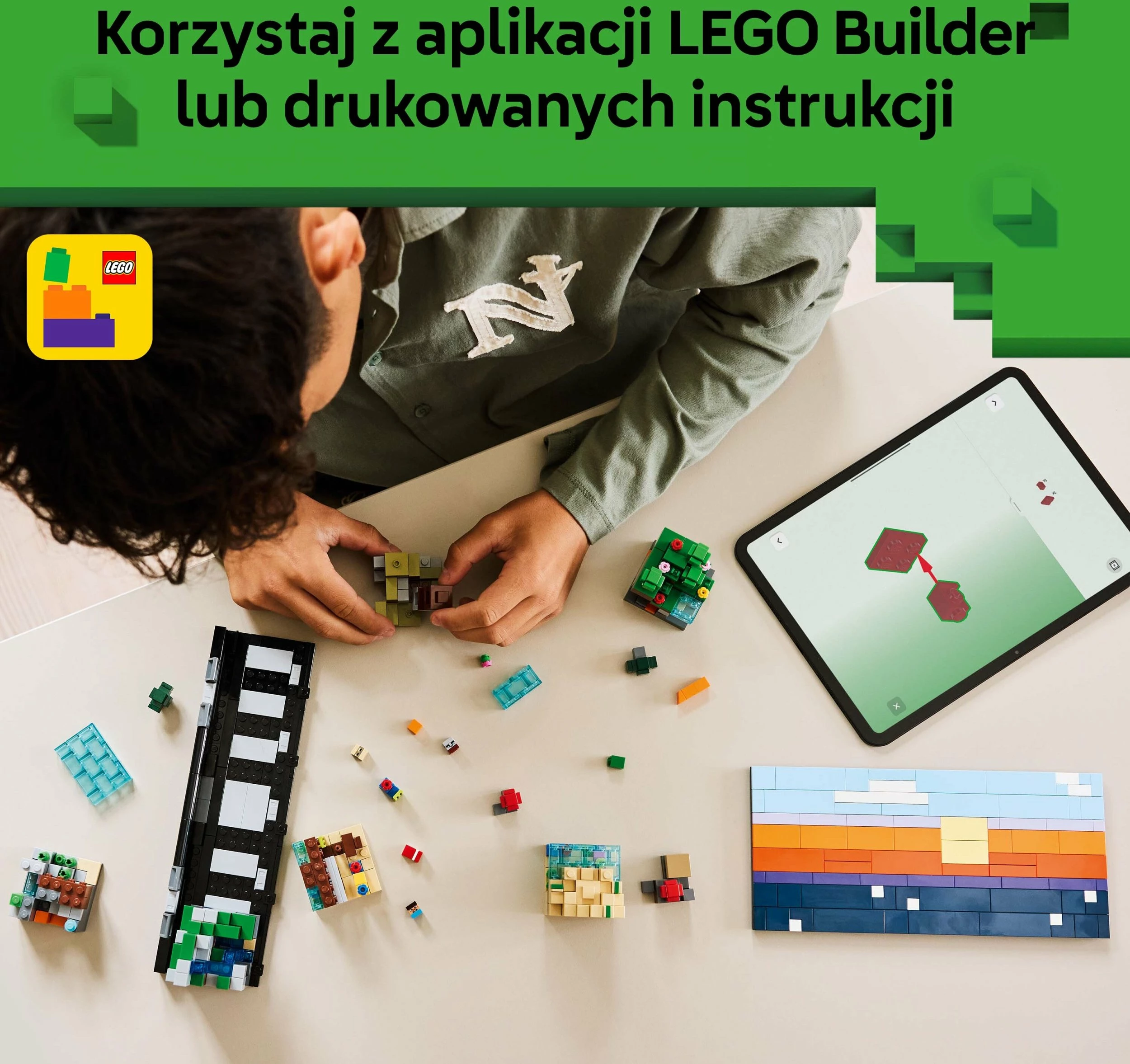 Set konstruktimi LEGO Minecraft Minibiomy 21589, 797 pjesë, 12+