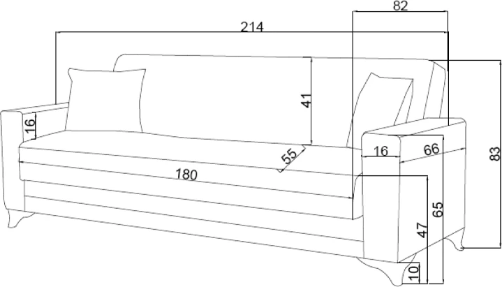 Set dhome ndenje 2 pjesë Vox, ngjyrë gri e lehtë