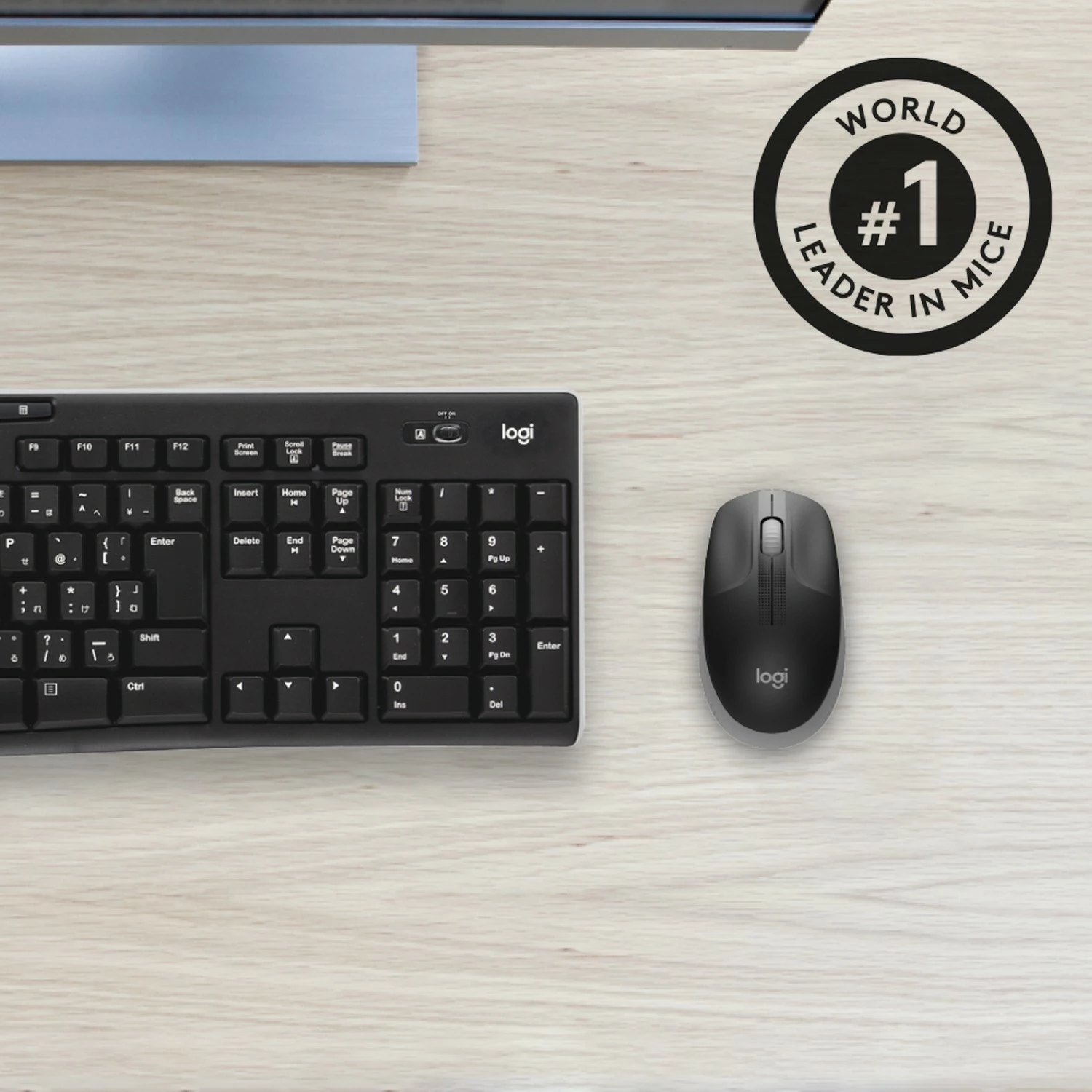 Maus Logitech M190, Wireless, 1000 DPI, i zi, gri