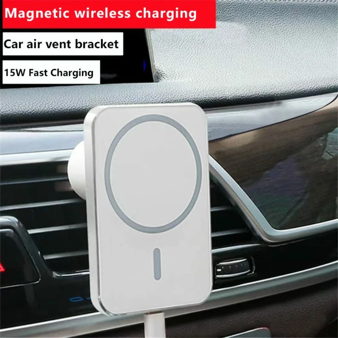 Mbajtëse Makine me Karikues Wireless Magnetik (Stili MagSafe) 5000 mAh