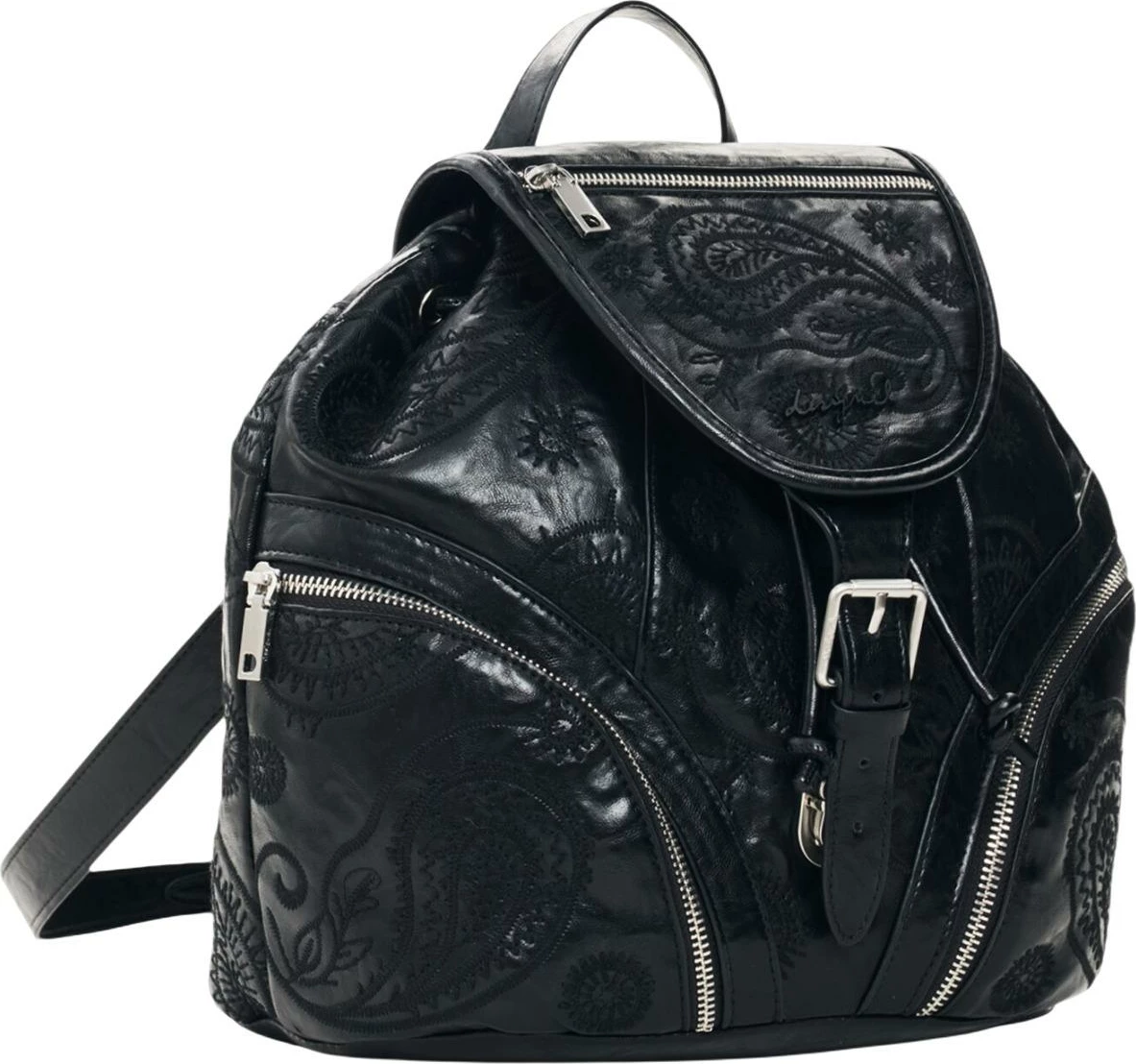 Çantë shpine Desigual BACK_SIROCO TULA MINI BLA, e zezë
