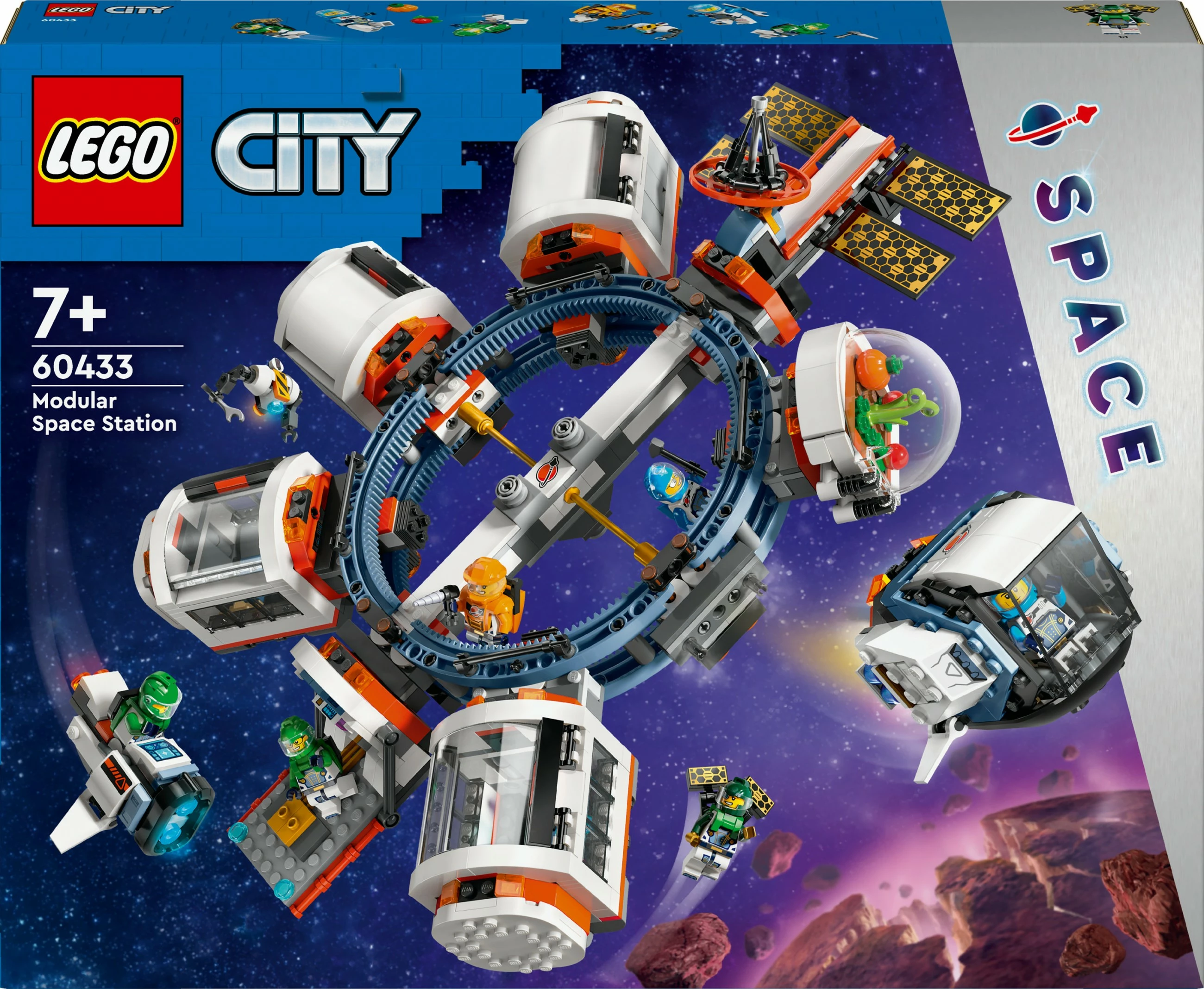 Set ndërtimi LEGO Modular Space Station 60433, 1097 pjesë, shumëngjyrësh