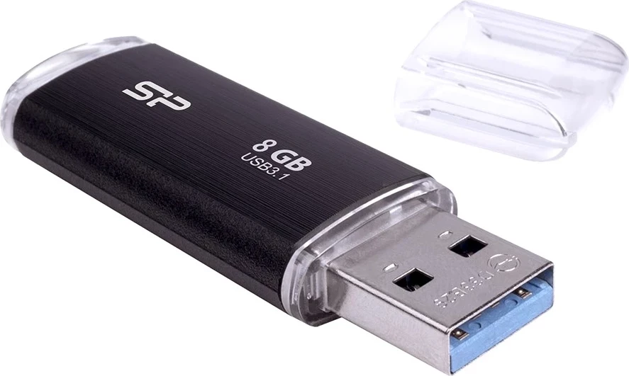 USB Flash drive Silicon Power Blaze B02, 8GB, e zezë