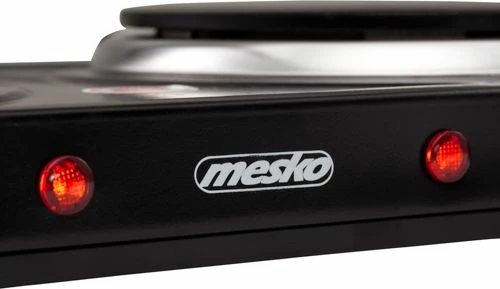 Sobë elektrike me dy pllaka Mesko MS 6509 2000W e zezë