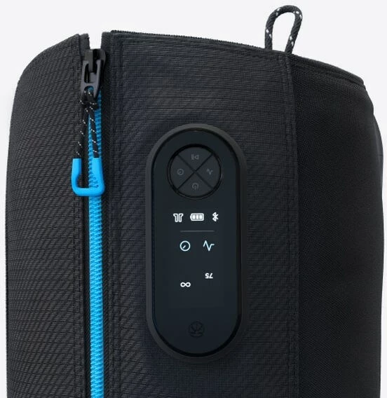 Masazhator Therabody RecoveryAir për këmbë, i zi