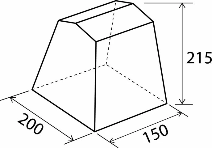 Tendë kuzhine BRUNNER Gusto NG 200x150, 0425996N.C25, gri/e zezë