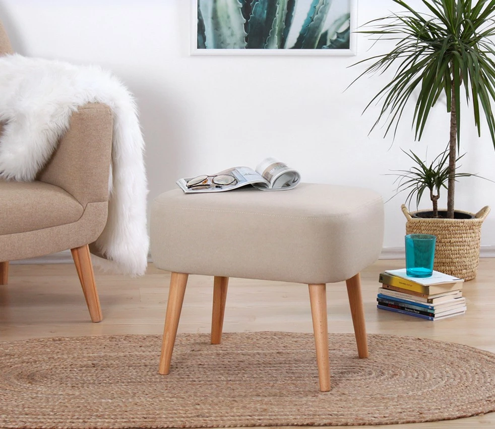 Puf Atelier del Sofa, ngjyrë krem, Parrot