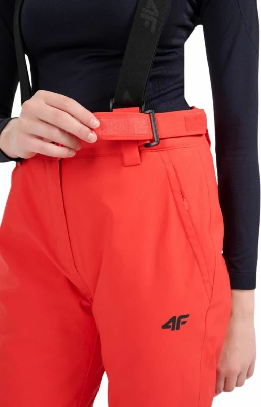 Pantallona skijimi për femra 4f, të kuqe