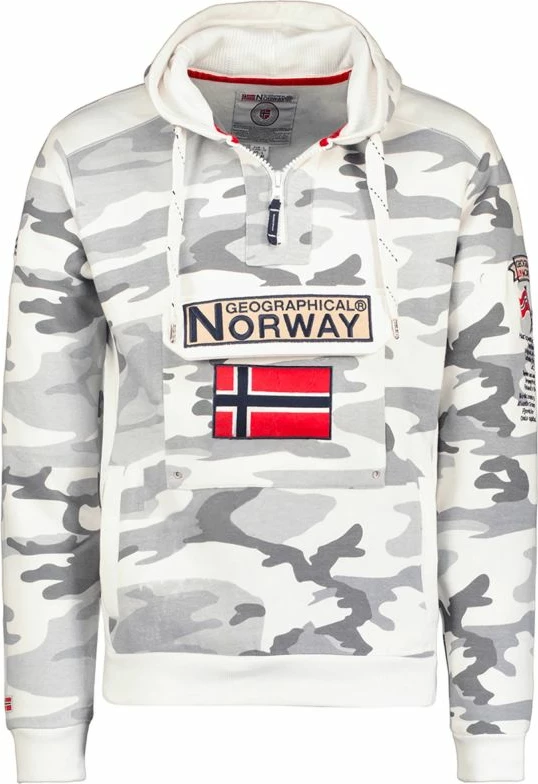 Duks për meshkuj Geographical Norway GYMCLASS MEN CAMO 100, gri ushtarake