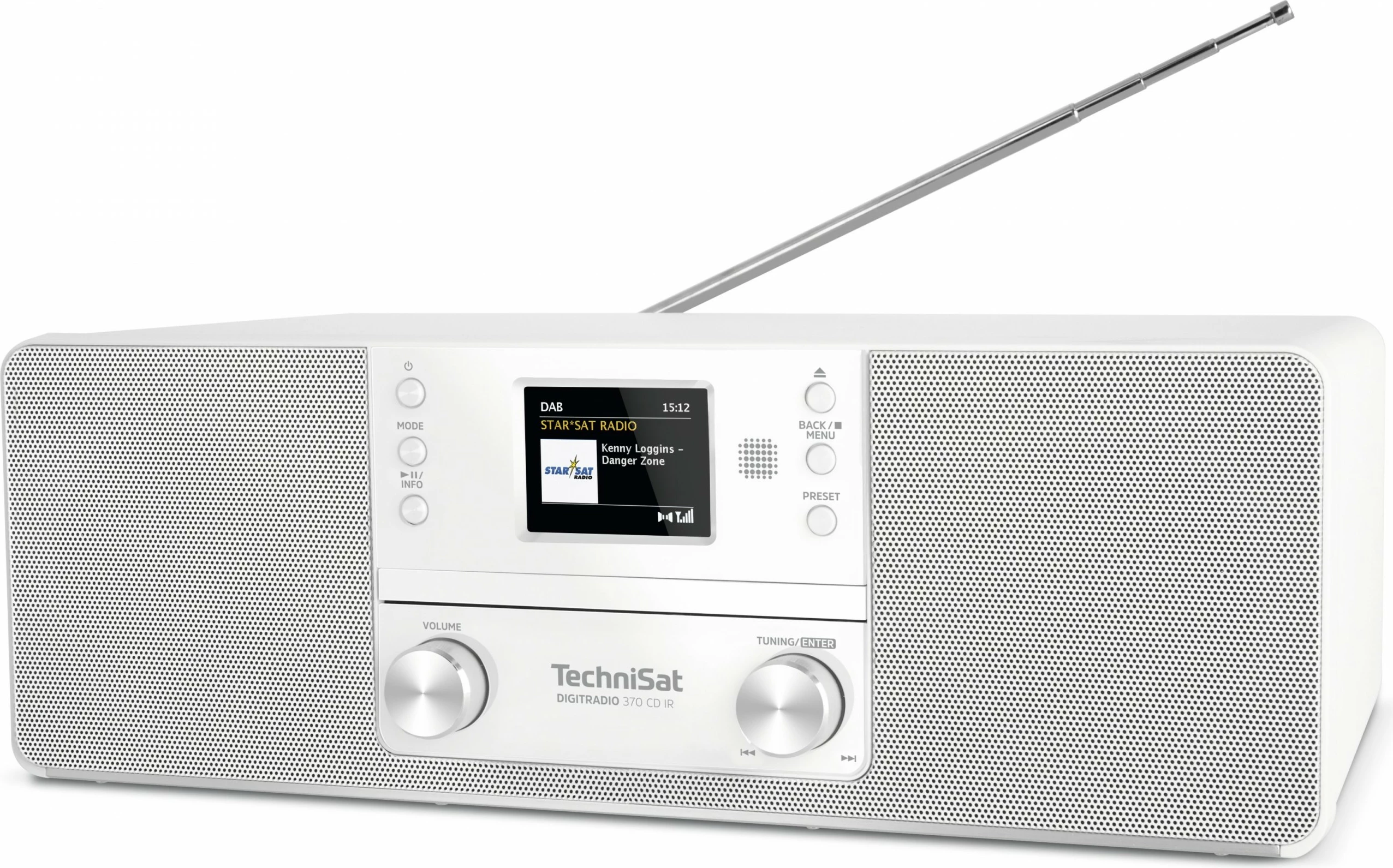 Radio TechniSat DigitRadio 370 CD IR, bardhë