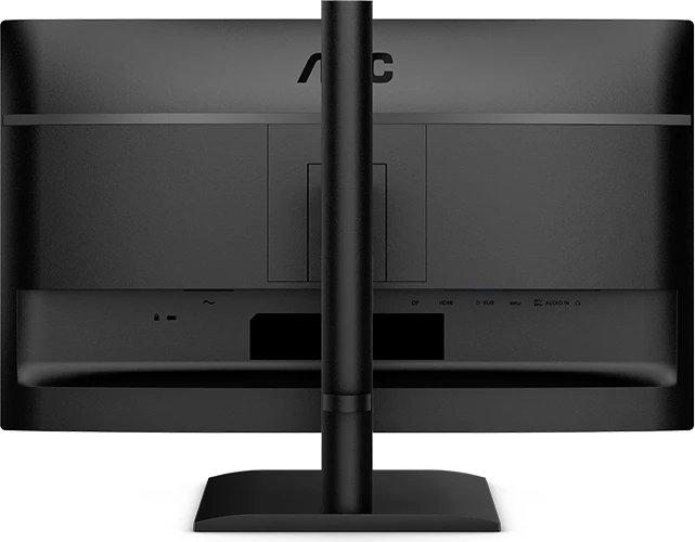 Monitor AOC 24E4U 24\" FHD IPS 120Hz HDR me USB hub, altoparlantë, ergonomik, i zi