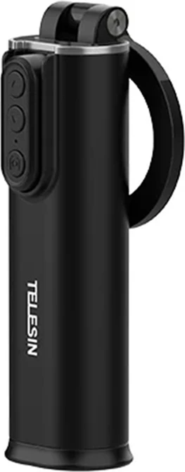 Mbajtëse magnetike për celular MagSafe, Telesin P1-HSS-02, me telekomandë Bluetooth 10 m, kapëse deri 4 cm, fije 1/4", për telefona 4.7–6.9", e zezë