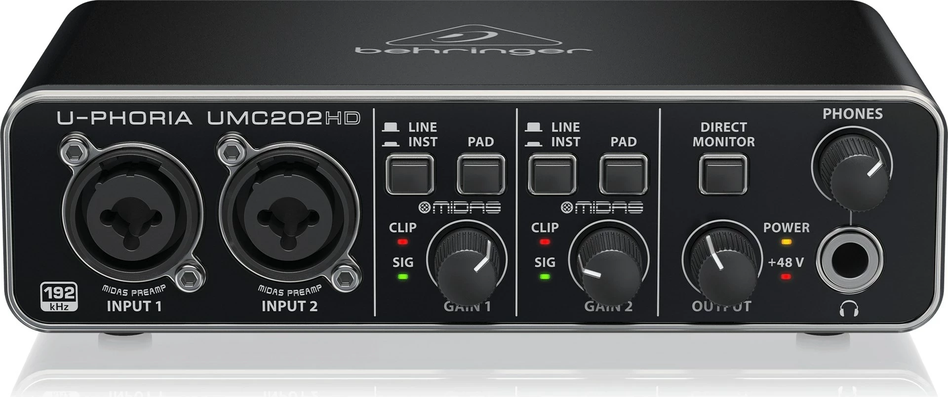Interfejs audio Behringer UMC202HD, e zezë