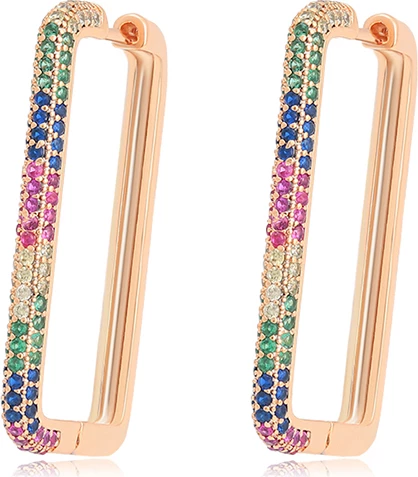 Vathë elegant Xuping të praruar në ari 18 karatësh VEXSH, shumëngjyrësh