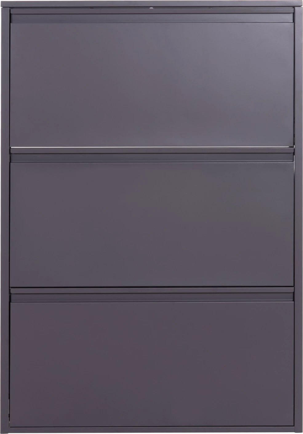 Dollap këpucësh metalik STARK, ngjyrë antracit, 3 dyer magnetike, FH6633.03, 71x15x103cm