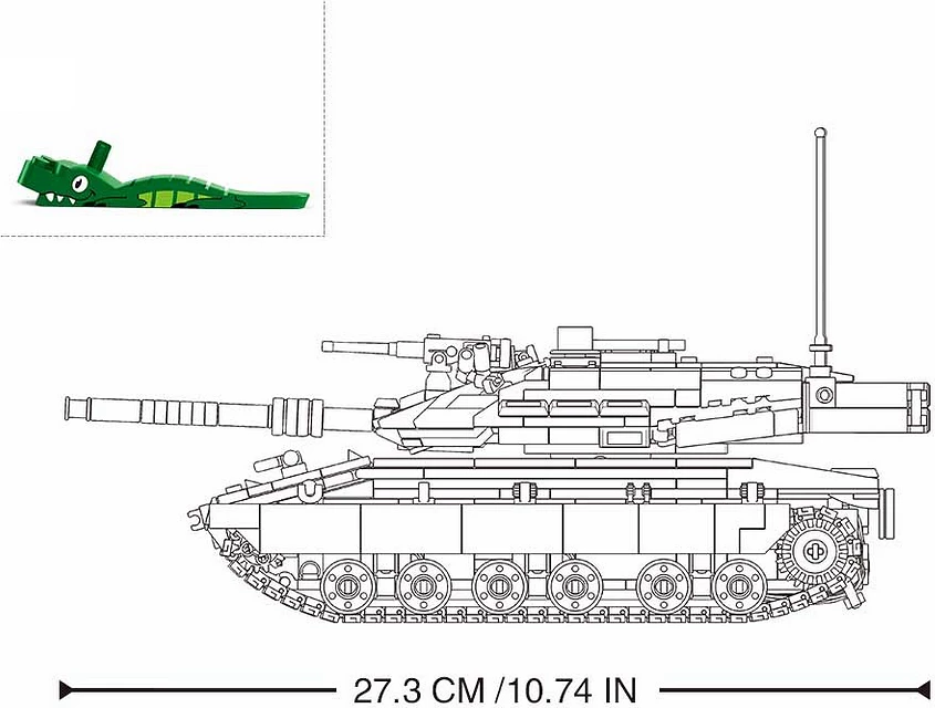 Lodër Sluban Sluban MK4 RC gevechts tank M38-B1022
