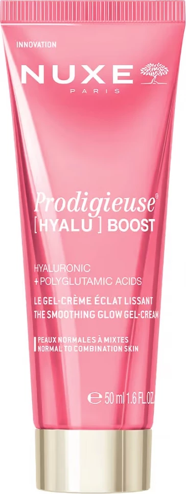 Gel-krem për fytyrë Nuxe Prodigieuse [Hyalu] Smoothing Brightening për femra, 50ml