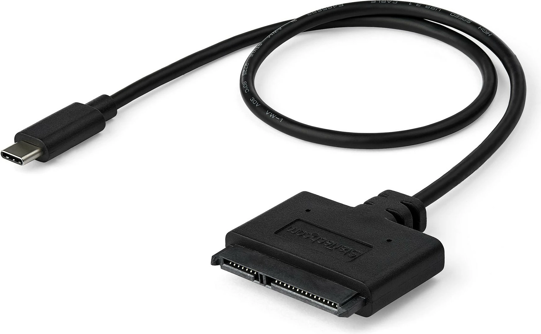 Kabllo adapter StarTech USB31CSAT3CB USB-C në SATA për 2.5", USB 3.1 Gen 2 10Gbps, 0.5m, e zezë