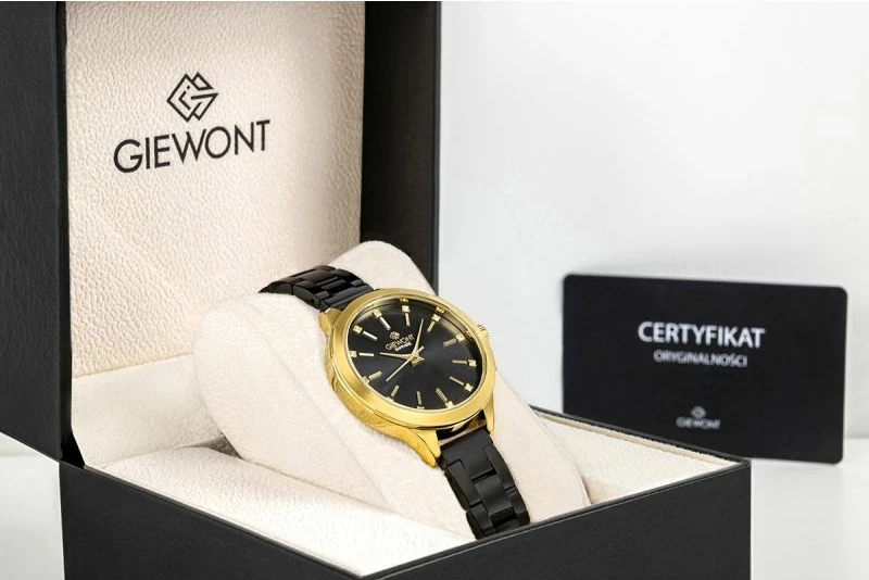 Orë dore femrash Giewont GW2720-B4, gold black, set