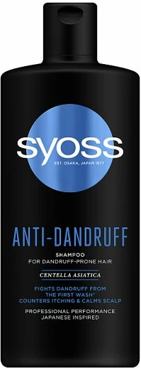 Shampon kundër zbokthit Syoss Anti-Dandruff për femra 440ml