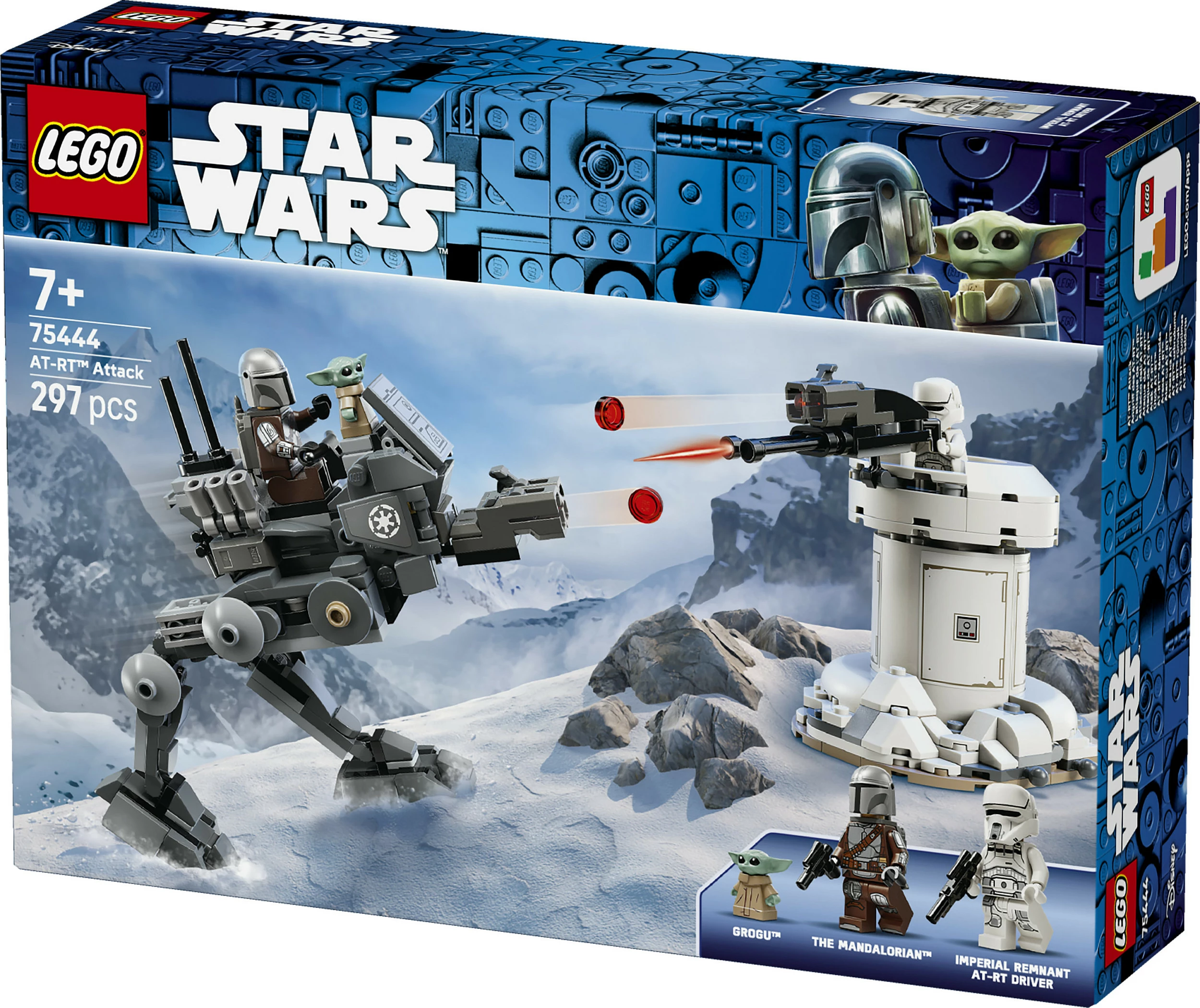 Set ndërtimi LEGO Star Wars 75444 AT-RT Attack, 297 pjesë, shumëngjyrësh