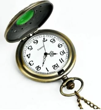 Orë xhepi me dizajn të rafinueshëm dhe gur të gjelbër OXDR12