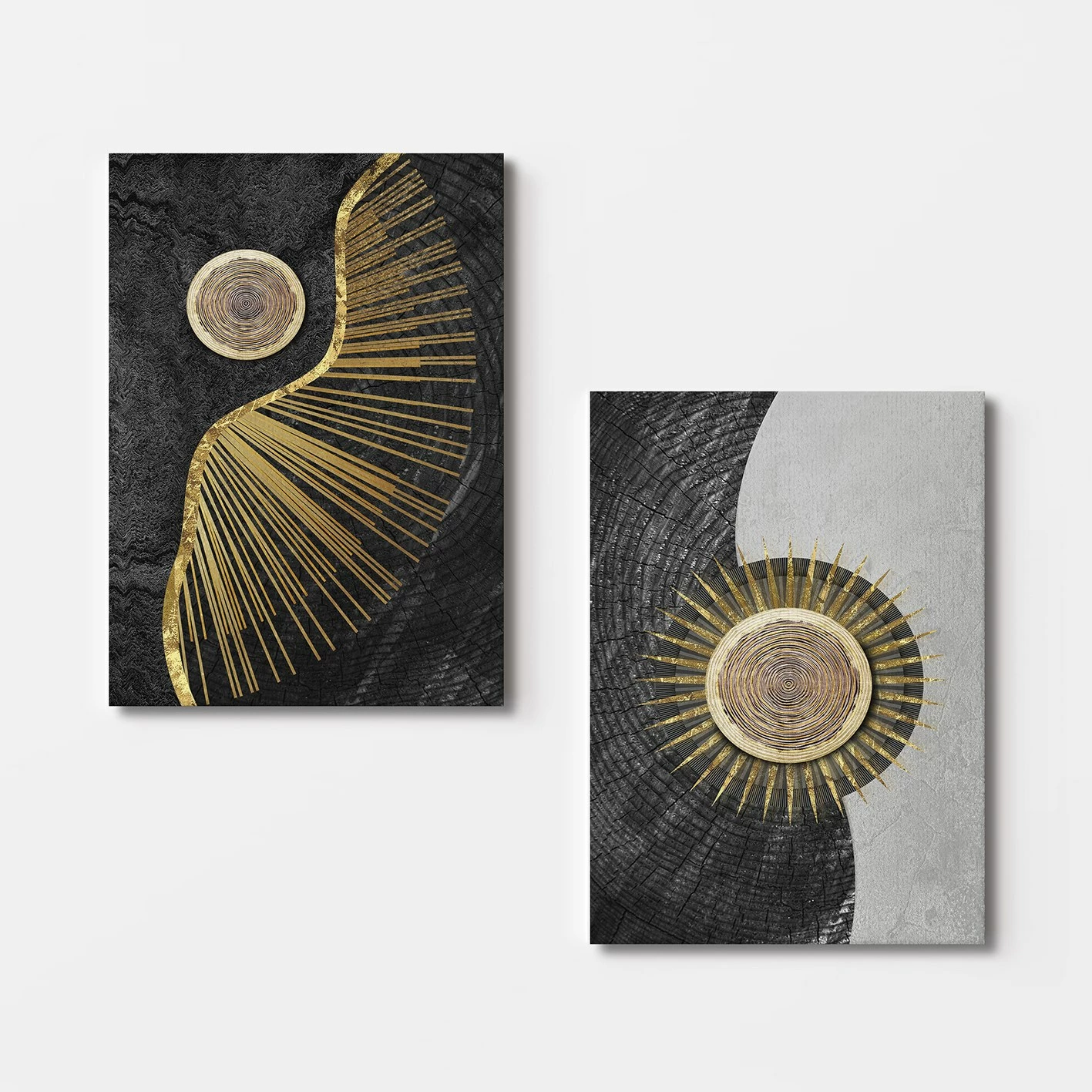 Pikturë dekorative në kanavacë (2 copë), Wallity, 2KNV4313, 70x100cm