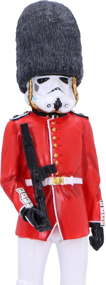 Figurinë NEMESIS NOW Stormtrooper Royal Guard prej rezine, e pikturuar me dorë, kuqe/zezë, në kuti dhurate