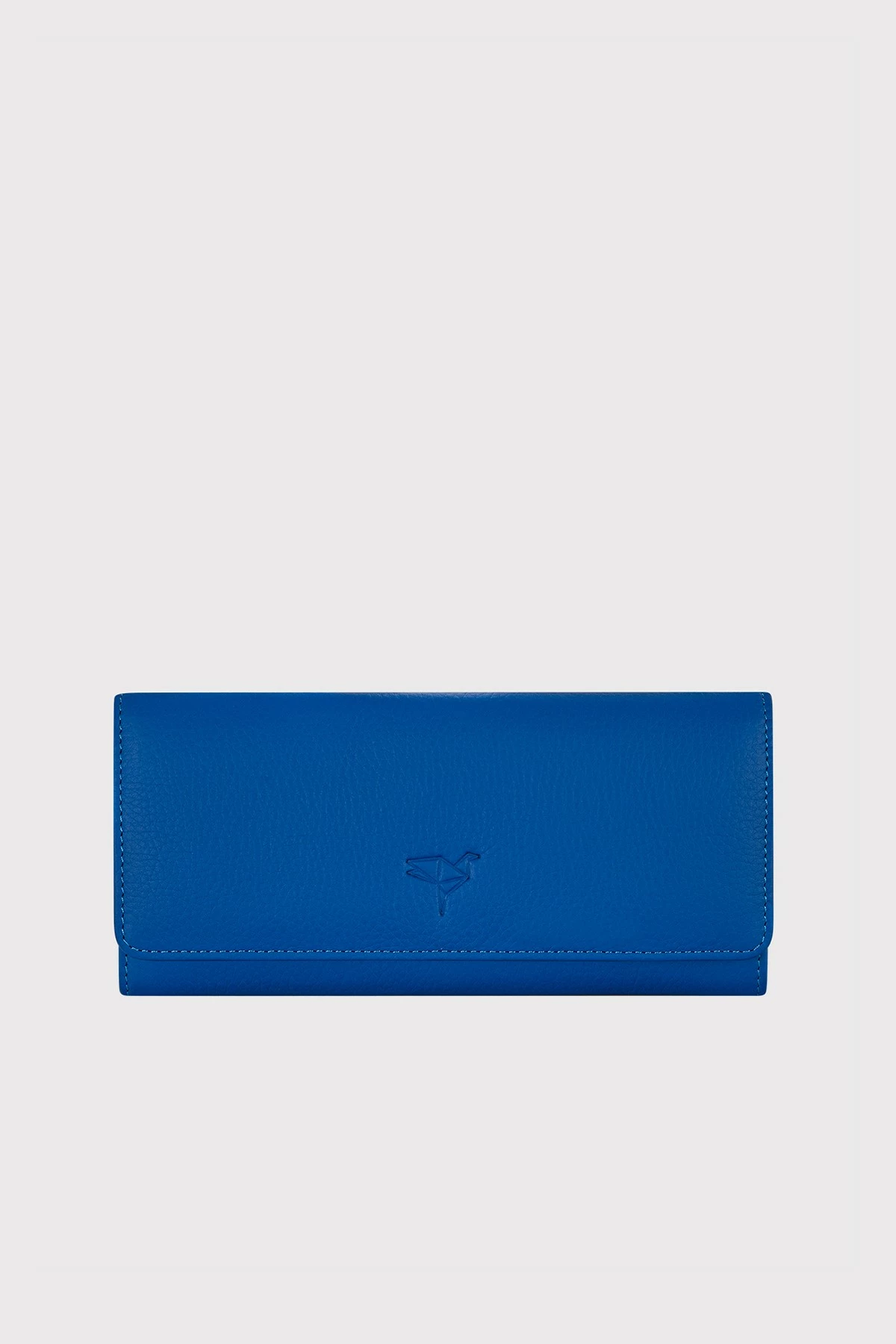 Portofol për gra, ngjyrë sax blue, Zoozie Bags, lëkurë natyrale