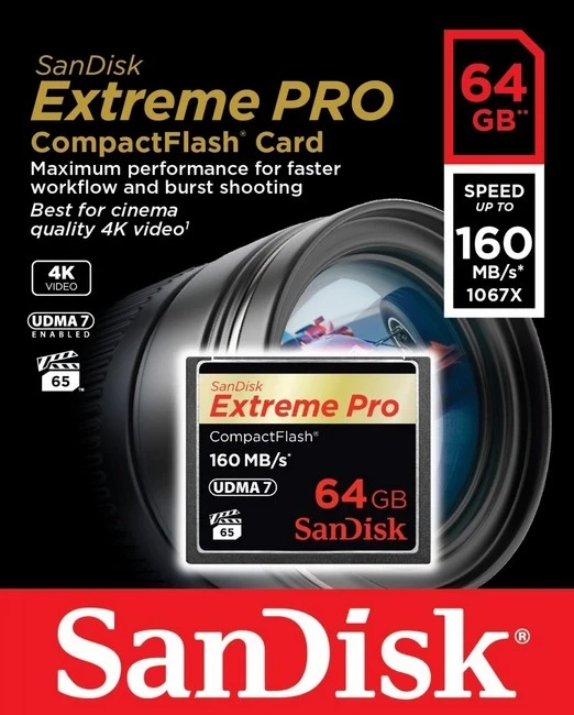 Kartë memorje SanDisk, Extreme Pro CF, 64GB