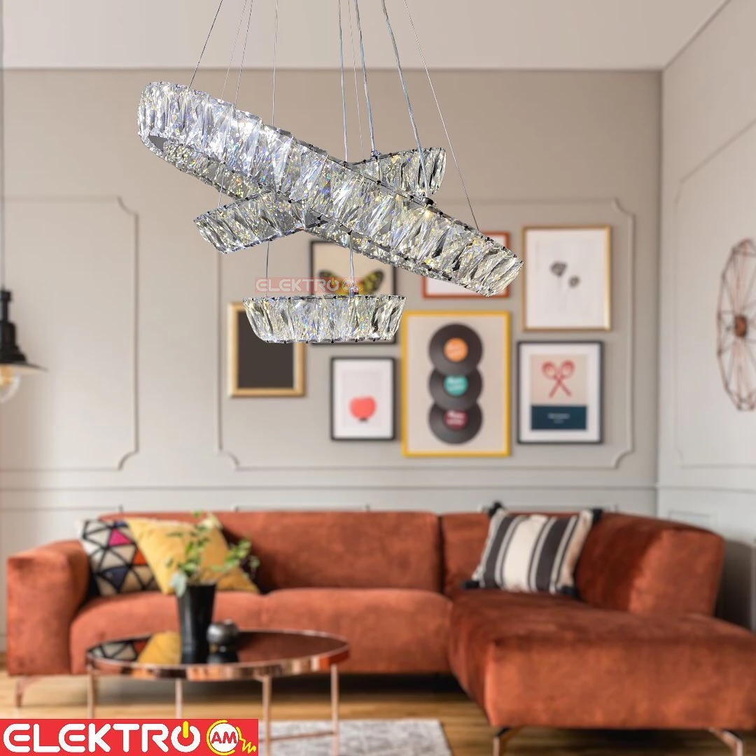 Abazhur LED kristal i varur H06-5+3+2