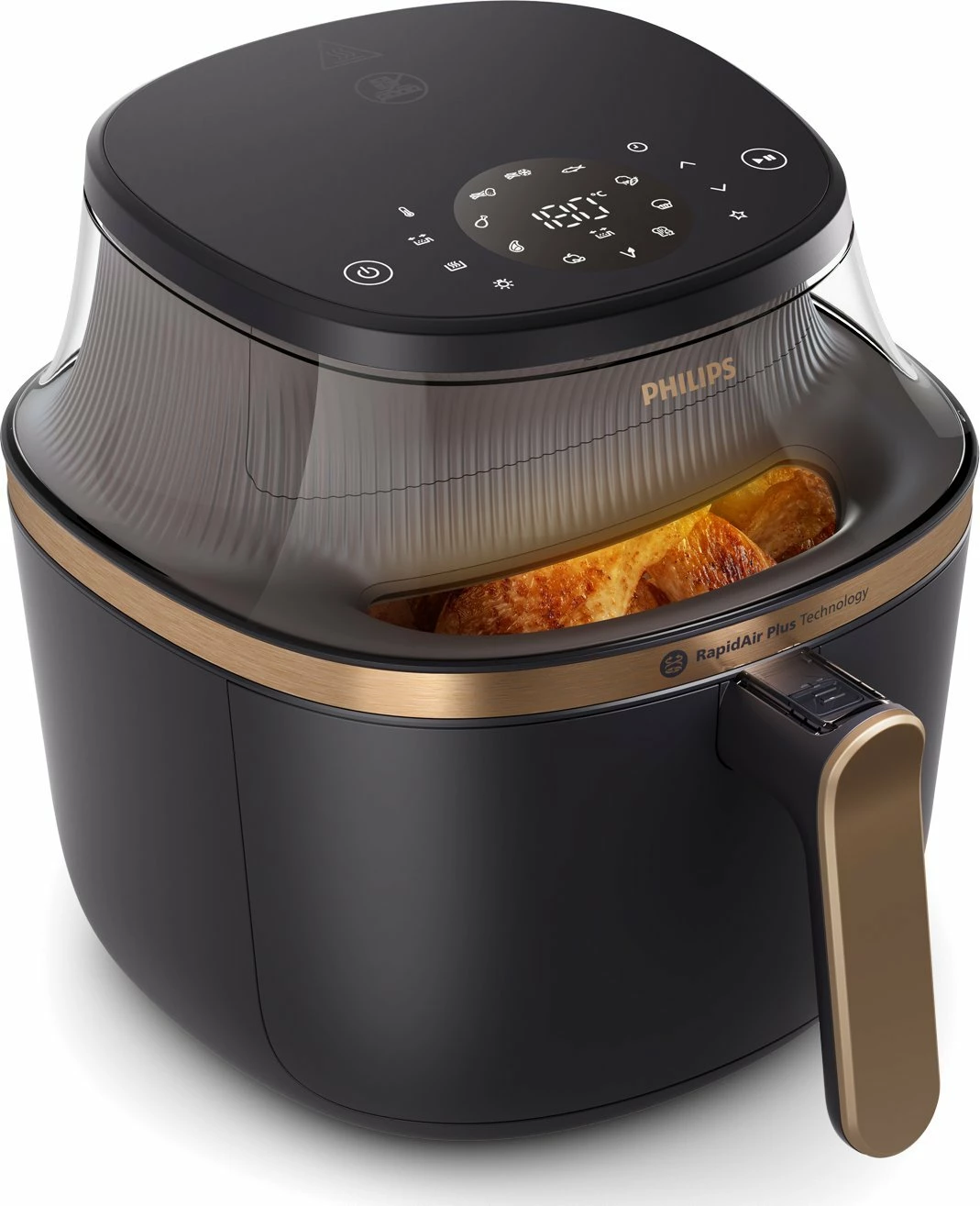 Fritezë me ajër Philips Ovi XL NA332/00, 6.2L, 1700W, e zezë