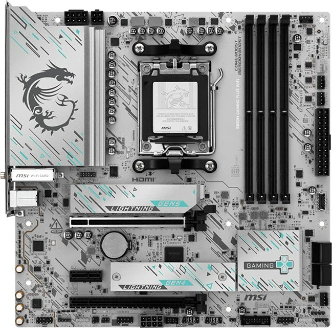 Pllakë amë MSI B850M GAMING PLUS WIFI, Socket AM5, micro ATX, E zezë