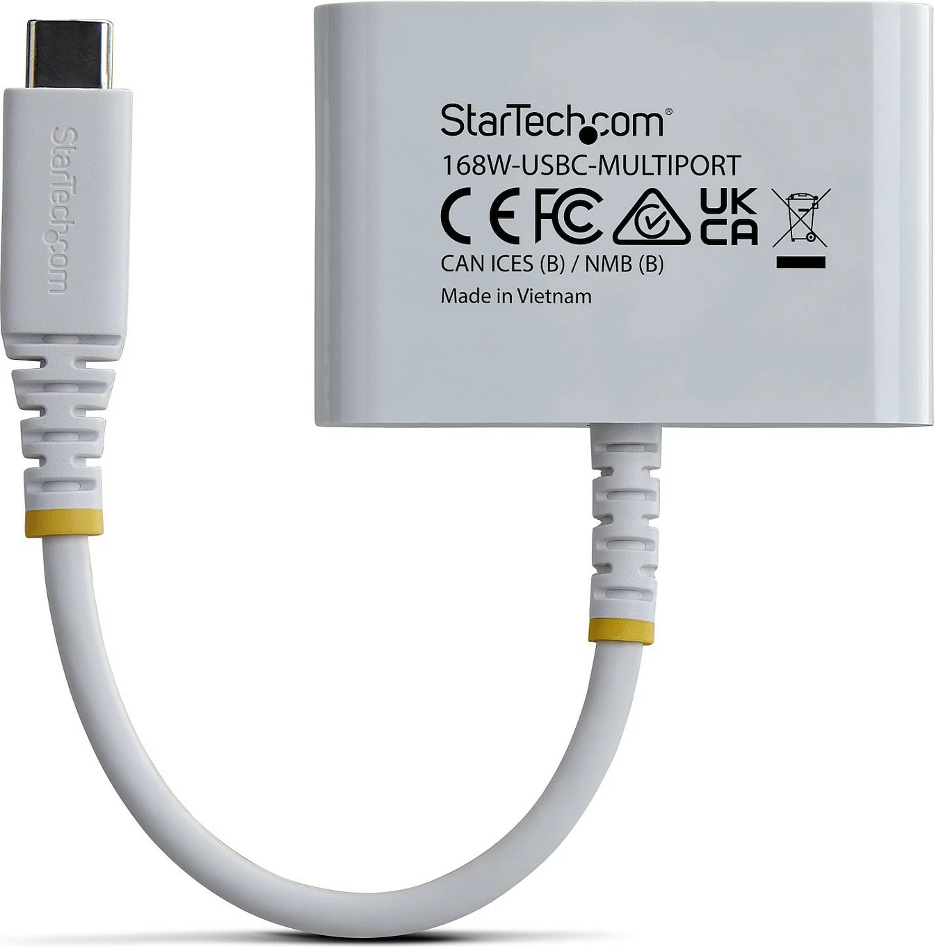 Adapter multiport USB-C në HDMI StarTech, 4K 60Hz, Hub USB 5Gbps, PD 140W, i bardhë