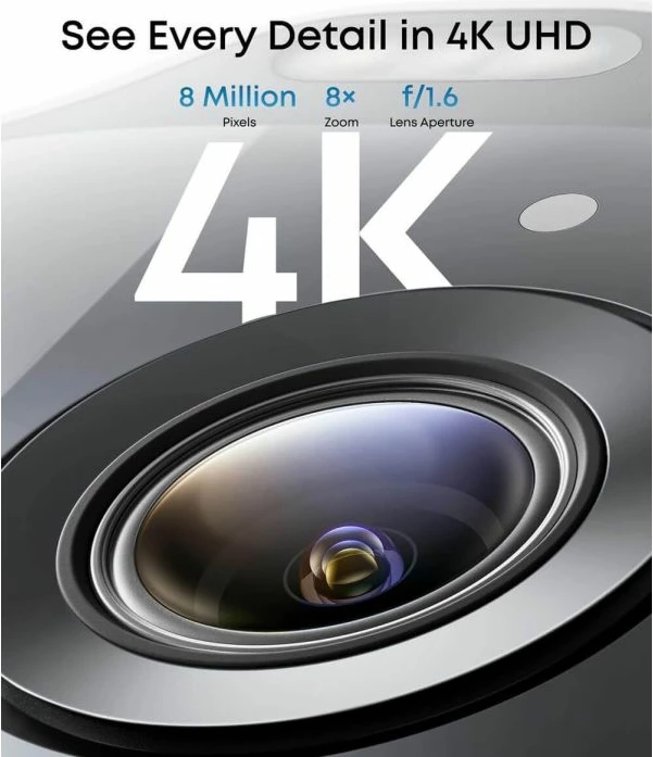 Komplet kamera sigurie ANKER Eufy Security SoloCam E42 4K, HomeBase 3, 4x panele solare, set 4 copë, e bardhë